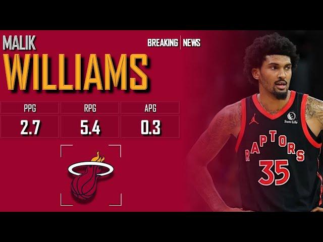 𝐁𝐑𝐄𝐀𝐊𝐈𝐍𝐆 𝐍𝐄𝐖𝐒: Miami Heat Sign Former Louisville C Malik Williams | 2024 NBA Offseason