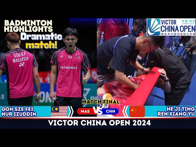 Dramatic MATCH | Goh/Izuddin (MAS) vs He/Ren (CHN) | Open 2024 Badminton