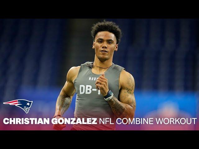 Christian Gonzalez 2023 NFL Scouting Combine Workout | New England Patriots Throwback