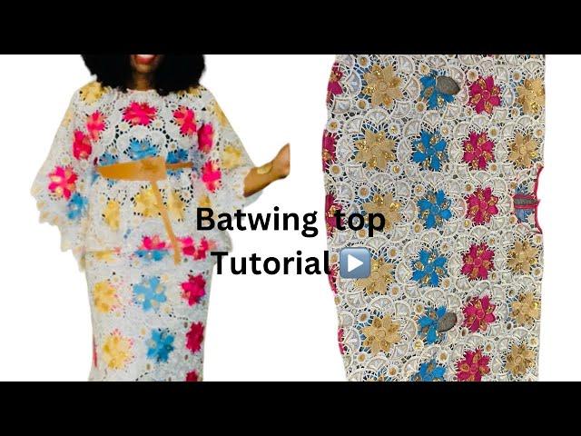 Very easy circular blouse cutting and sewing|Diy batwing sleeve#sewing#temu#temuinfluencerprogram