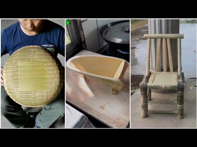 Bamboo Crafts - Awesome bamboo craft making - How to make wonderful crafts from bamboo@EATINGMUKBANG43