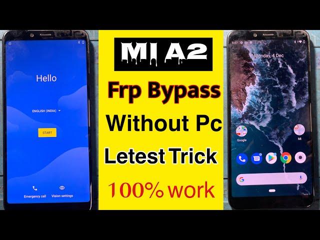 Xiaomi Mi A2 Frp Bypass | Mi A2 Google Account Bypass Without Pc 100% Ok