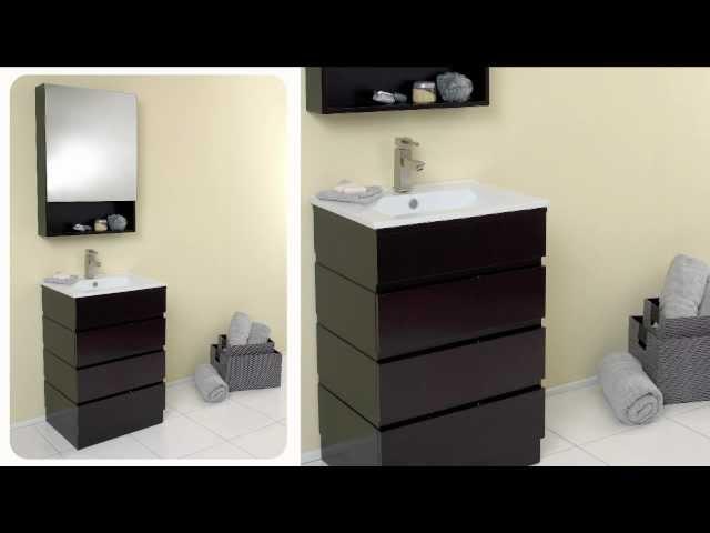 Fresca Amato Modern Bathroom Vanity w/ Solid Oak Wood & Espresso Finish - FVN6124ES