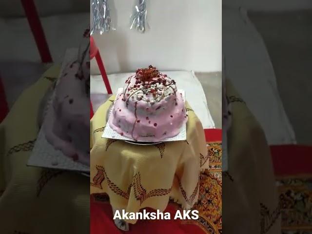 Strawberry Cake  | Birthday Cake | Cake Decoration Ideas  | AKANKSHA AKS | #shorts #cake #pinkcake