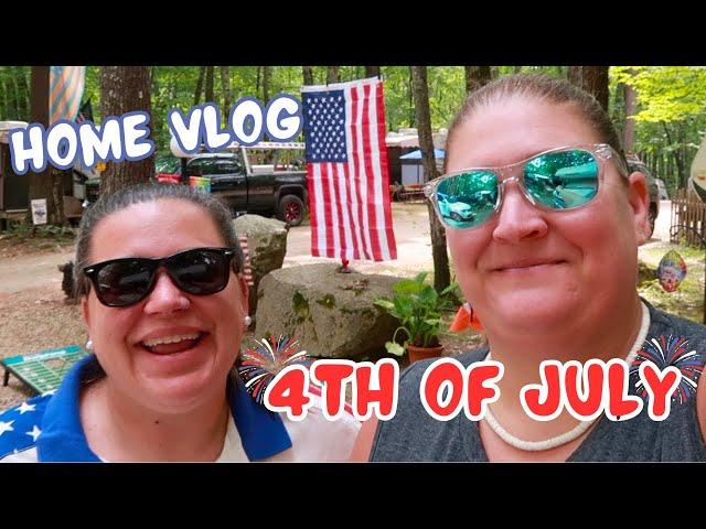 HOME VLOG | 4TH OF JULY CAMPING ON LAKE IN NEW ENGLAND | WE MAKE SOME NEW AND INTERESTING FOOD