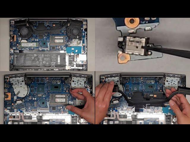 HP ZBook 15V G5 Disassembly RAM SSD Hard Drive Battery DC Jack Charge Port Replacement Repair