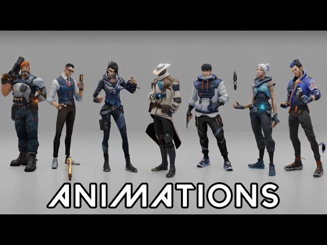 All Valorant Agent Select Animations Without Effects