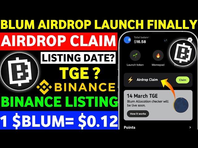 Blum Allocation Checker | Blum Binance Listing | Blum Listing Date | Blum New Update | Blum Price