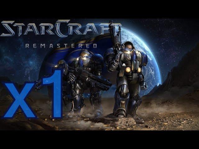 Starcraft Remastered - Brood War - Terran 1 - First Strike (No Commentary, No Music)