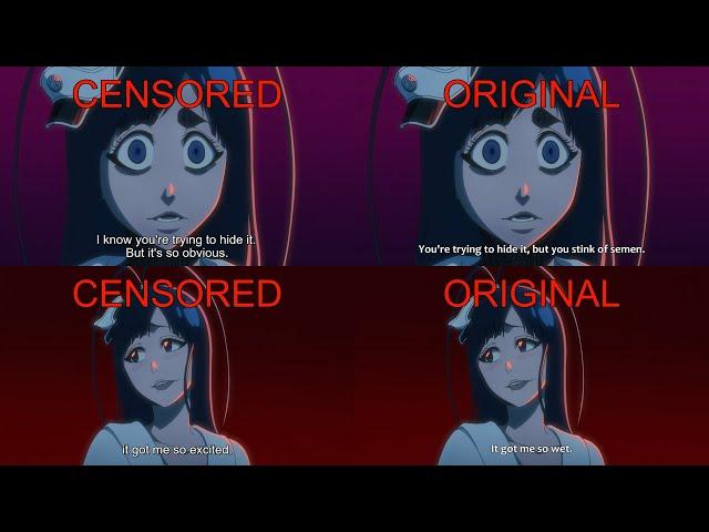 Bleach TYBW Episode 22 Censored Version VS Original version