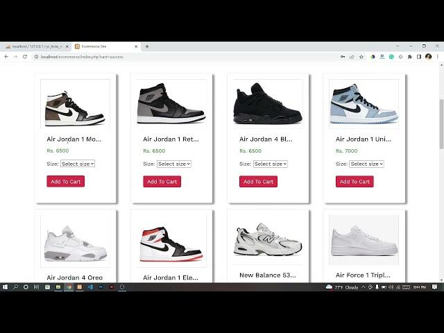 Ecommerce Website in PHP With Source Code | Source Code & Projects