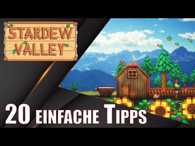 Stardew Valley 20 einfache Tipps