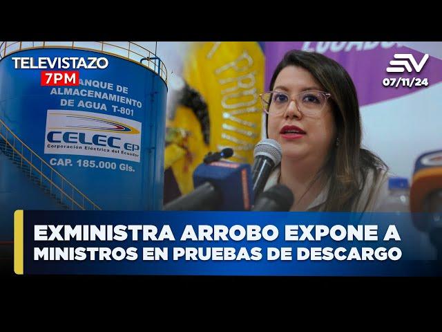 Celec pidió fondos a Ministerio de Finanzas desde enero según Arrobo | Televistazo 7PM #ENVIVO