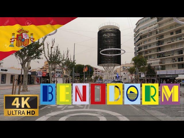 DRIVING IN BENIDORM,  Province of Alicante, Valencian Community, SPAIN I 4K 60fps