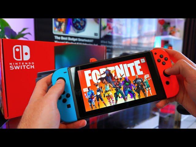 Nintendo Switch - Unboxing And POV Gameplay Test (Fortnite)