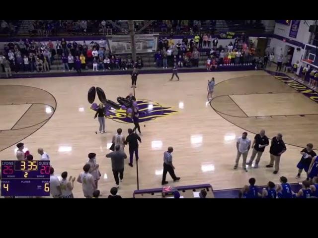 Travis Perry of the Lyon County Lyons 4,000th career point