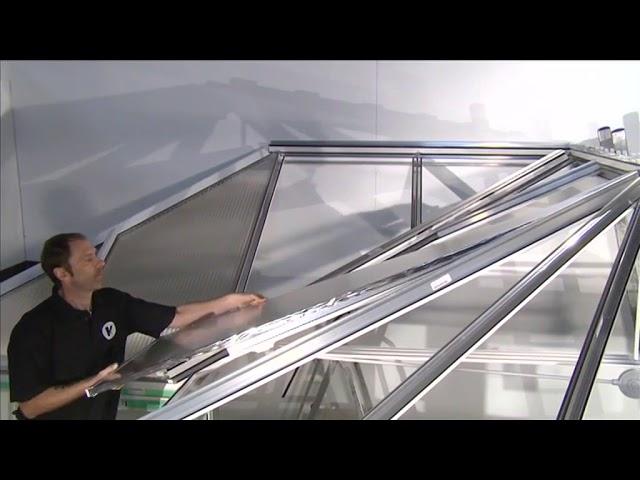 3c K2 installation - P-shape - Roof glazing