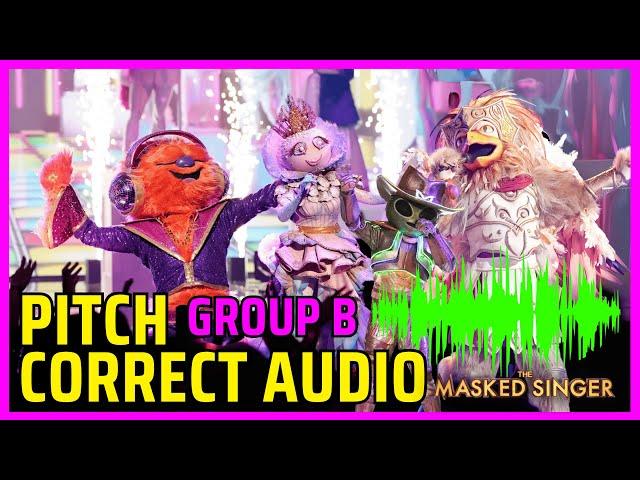 Masked Singer Pitch Correct - Group B