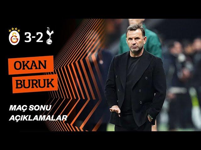  Teknik direktörümüz Okan Buruk'un, Tottenham maçı sonrası yaptığı açıklamalar