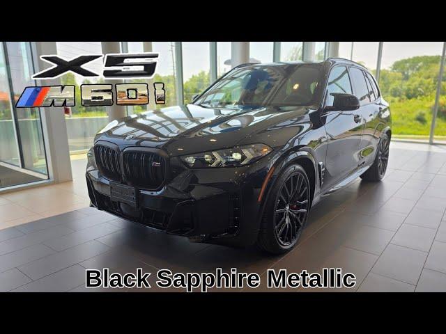 NEW ARRIVAL! 2025 BMW X5 M60i Black Sapphire Metallic on Black xDrive #bmw #x5 #g05
