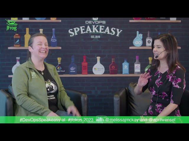 DevOps #Speakeasy at #Jfokus 2023 with Melissa McKay @melissajmckay and April Wensel @aprilwensel