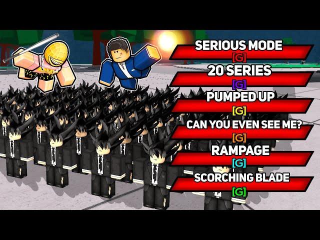 EVERY ULTIMATE MODE vs 100 PLAYERS in The Strongest Battlegrounds