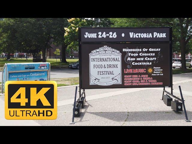 London International Food Festival 4k Walkthrough, London, Ontario, Canada