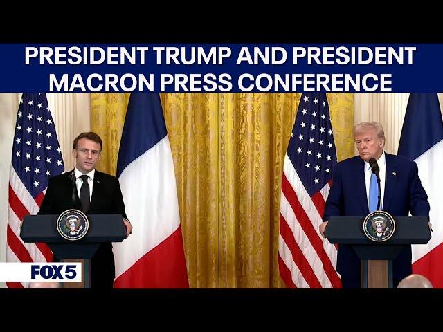 Live Press Conference: President Donald Trump and French President Emmanuel Macron