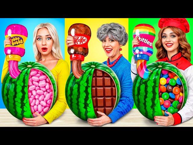 Me vs Grandma Cooking Challenge | Cake Decorating Funny Situations by RATATA BOOM