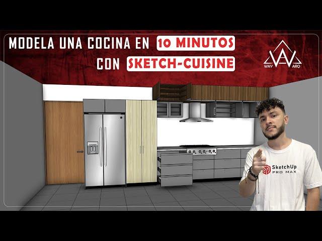 SKETCH CUISINE / Plugin para cocina / MODELA una COCINA en SketchUp en MINUTOS