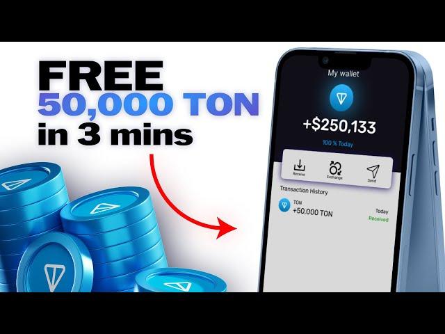 How to Get 50,000 TON Coins for FREE! Step-by-Step Guide!