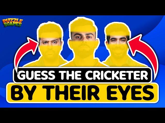 Guess the Indian cricketers by their eyes quiz | Cricket quiz | @puzzlescapes