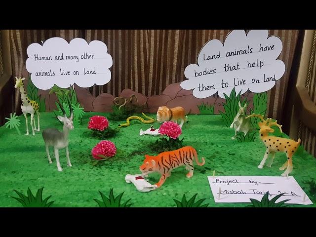 Land animal school project