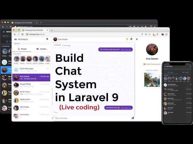 Build Chat System in Laravel | Installing Chat System in Laravel | Build a Realtime Chat App