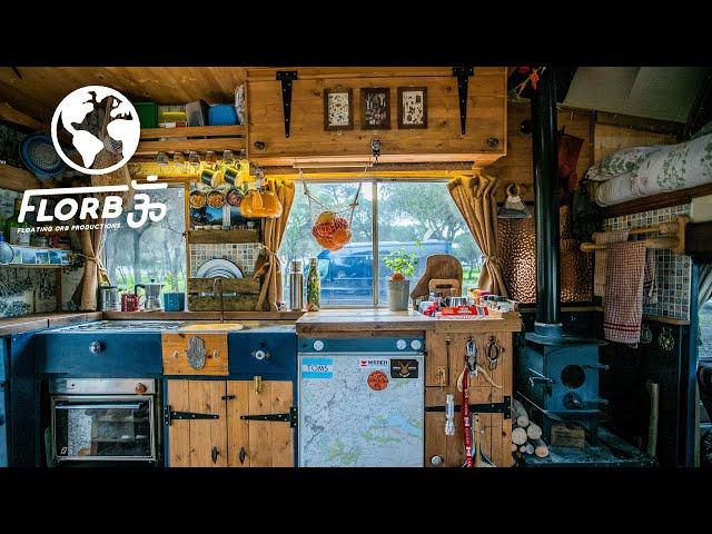 Luxurious DIY Van Conversion Feels like Rustic Tiny Cabin