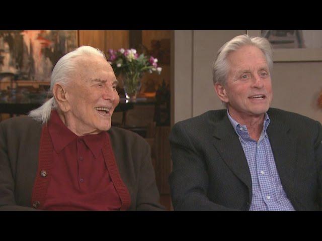 Watch Michael Douglas Sneak Up On His Legendary Dad Kirk Douglas