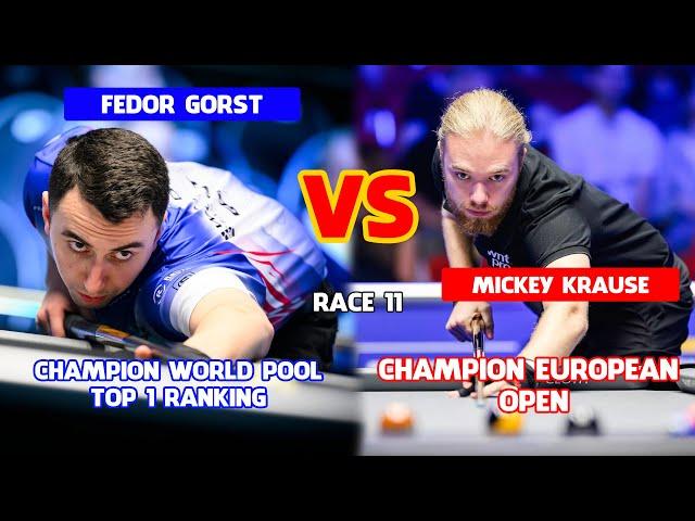 FEDOR GORST "Champion World Pool" VS MICKEY KRAUSE "Champion EUROPEAN" | RACE TO 11