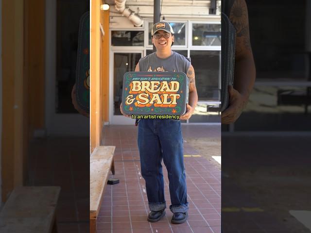 I Got Accepted Into My Artist Residency ️ #signpainting #lettering #bread&salt