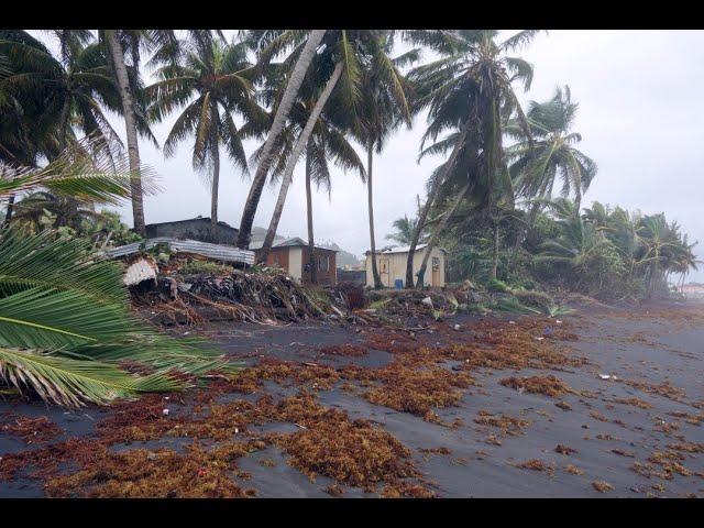 Hurricane BERYL Georgetown, St Vincent video footage