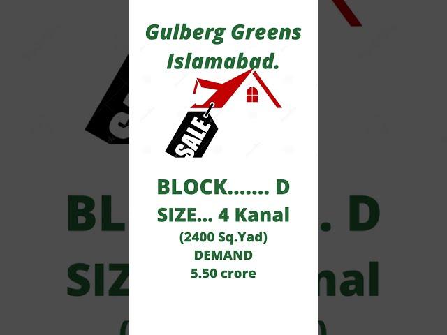 Farm Houses Sale in Gulberg Green Islamabad