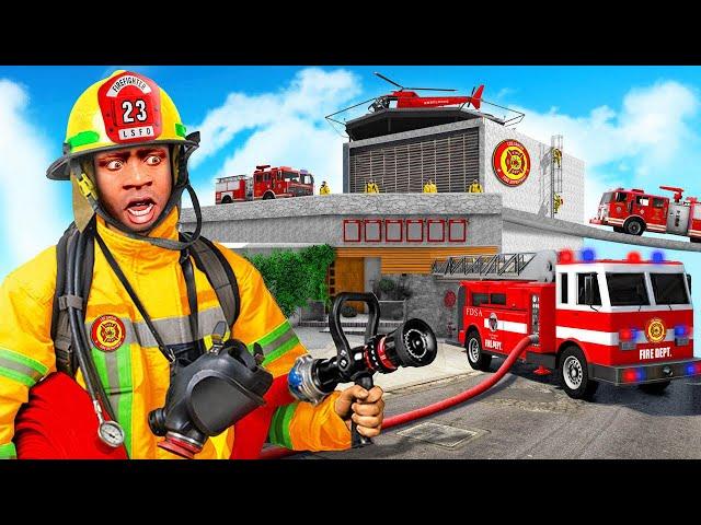 GTA 5 - Franklin's House is the NEW Fire Station! (Upgrade)