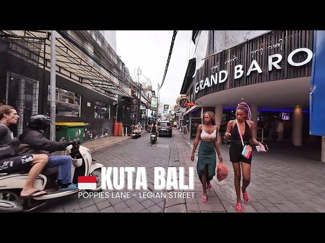 Bali Walking Update | Poppies Lane 2 & Legian Street Before Night Bali Today 2025 Feb