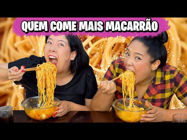 QUEM COME MAIS MACARRÃO GANHA | Blog das irmãs