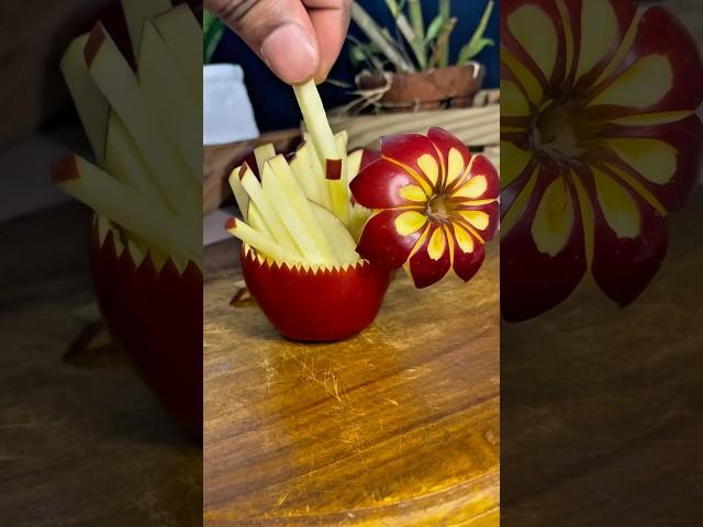#simple Amazing Fruit Cutting Skill |Fruit Carving Ideas Apple Carving #shorts #foodlover #diy