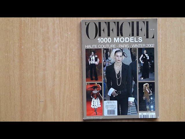 L'OFFICIEL HAUTE COUTURE PARIS WINTER 2002 AUG-SEPT