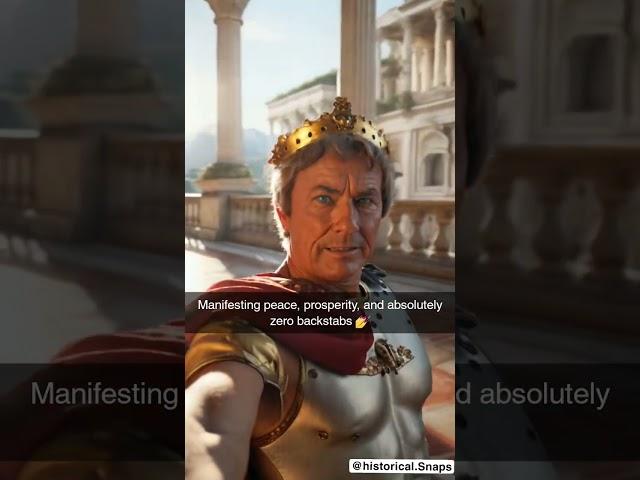 If Julius Ceaser had a Snapchat (part 2) #ai #history #snap