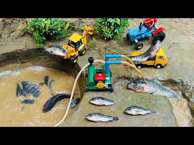 catch fish using mini water pump | fishing exciting | diy tractor ‪@Mini Fish Creator