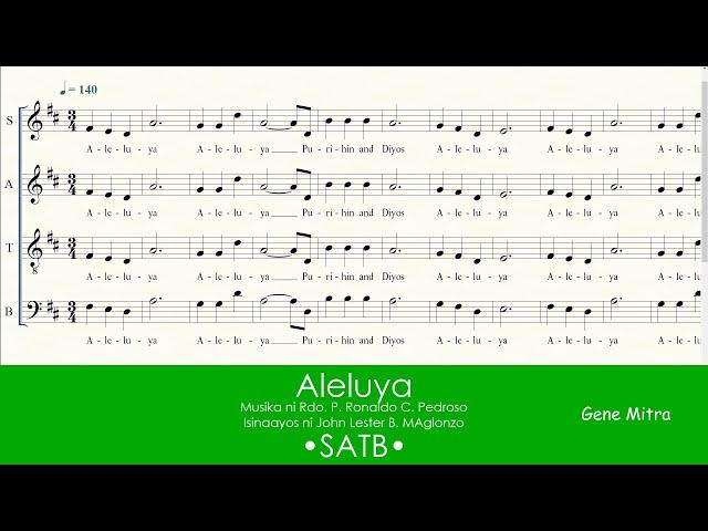 Aleluya (Rdo. P. Ronaldo C. Pedroso) • SATB