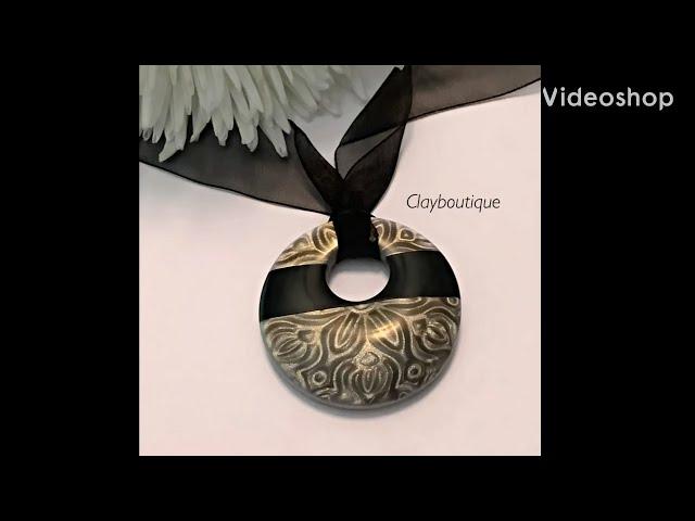 Polymer Clay Mica Shift Section Pendant