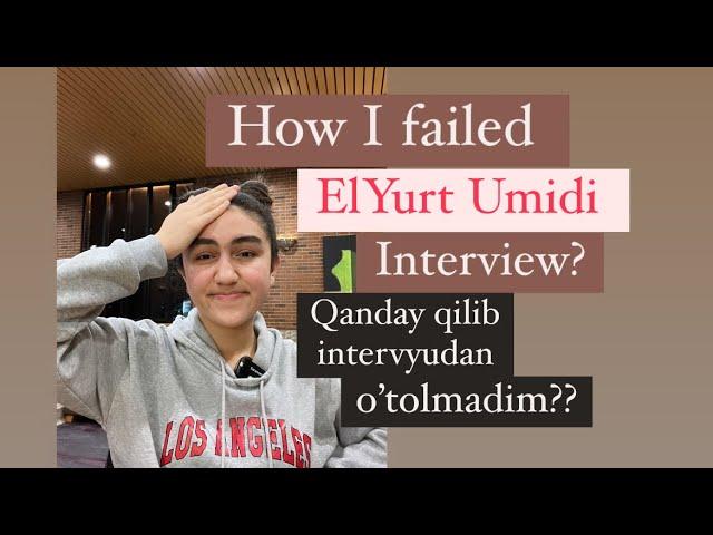 “El Yurt Umidi” Interview | my failures and insights